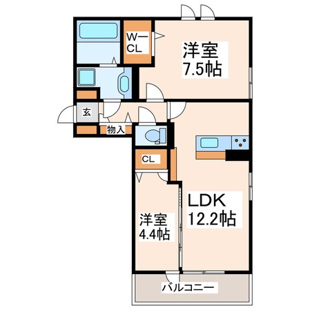 シルクローズの物件間取画像